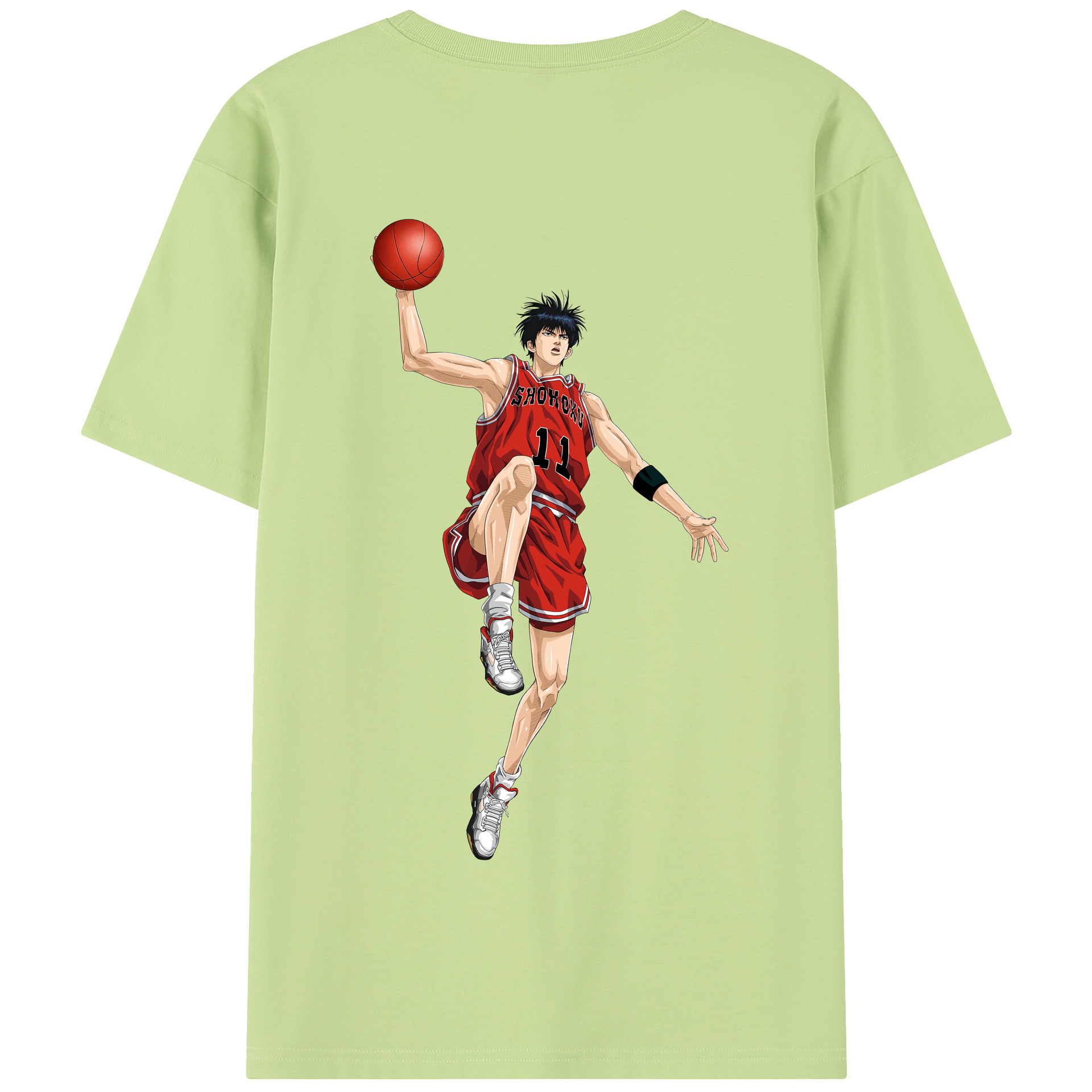 SLAM DUNK／スラムダンク 綿100％半袖Tシャツ（背面プリント）